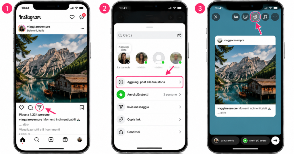 Come cambiare sfondo storia Instagram con un post usando colori personalizzati o sticker foto