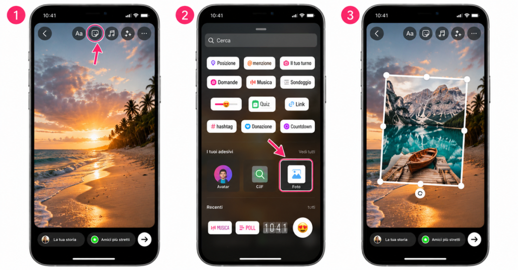 Come mettere un video come sfondo nelle storie Instagram aggiungendo foto, testi o GIF sopra il filmato